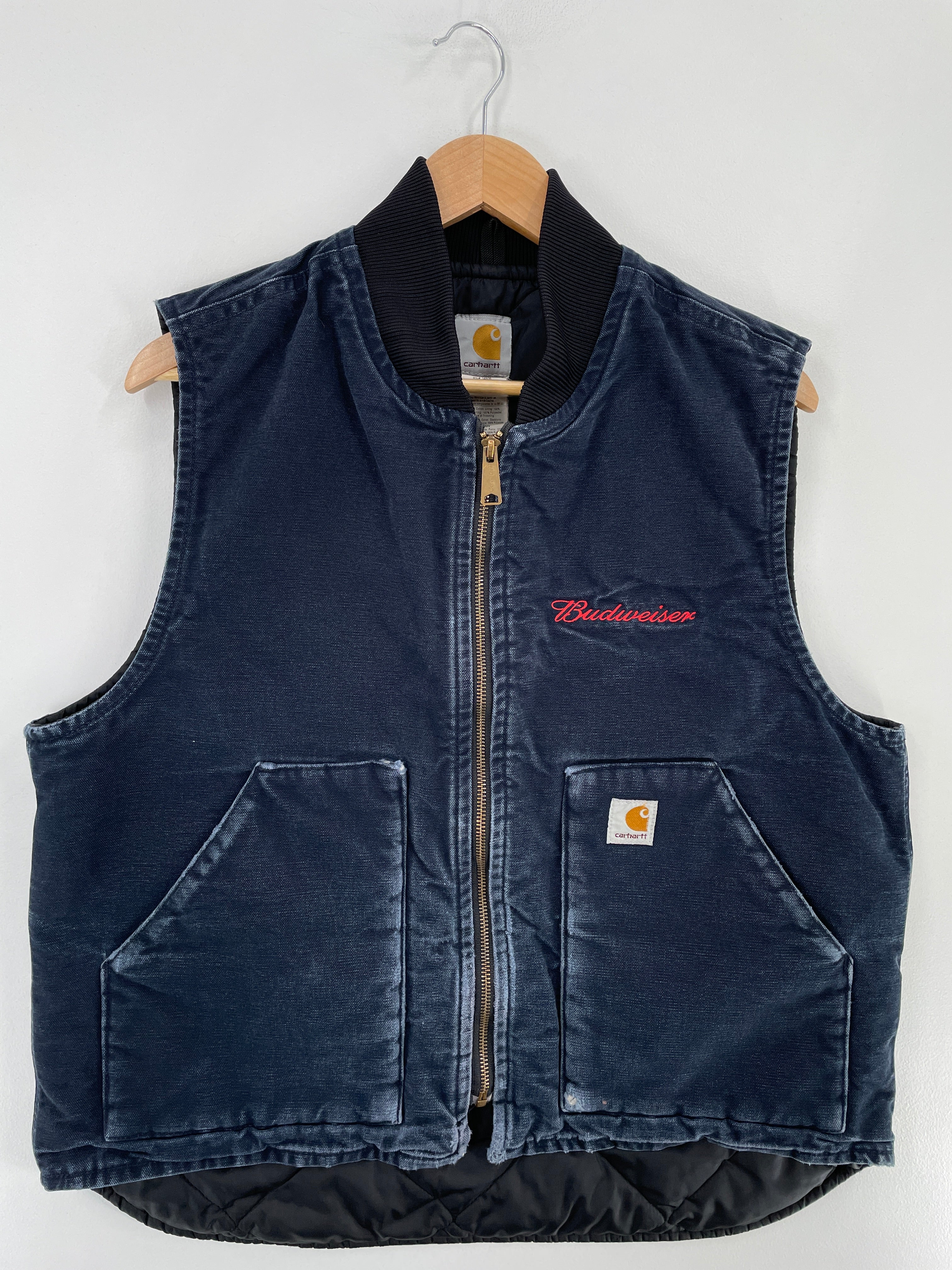 Vintage CARHARTT x BUDWEISER Size L Vest / E5164J