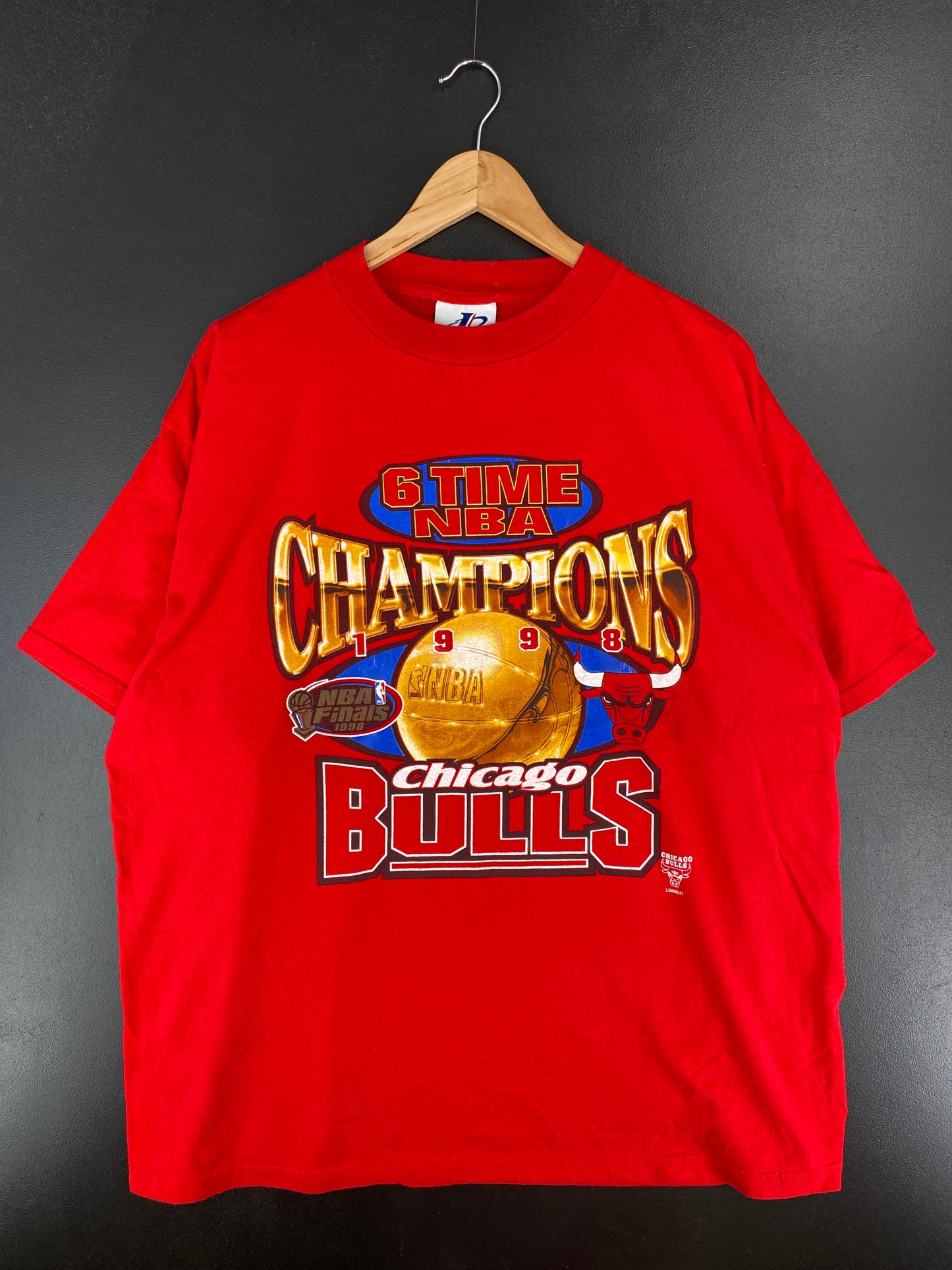 1998 CHICAGO BULLS Size Approx.XL Vintage NBA T-Shirt / A4965