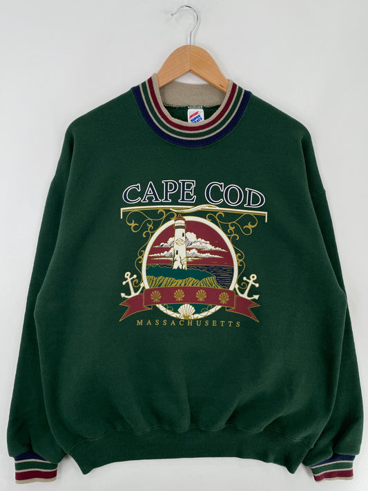 90's MASSACHUSETTS CAPE COD Made in USA Size XL Vintage Sweat Shirt / E4966S