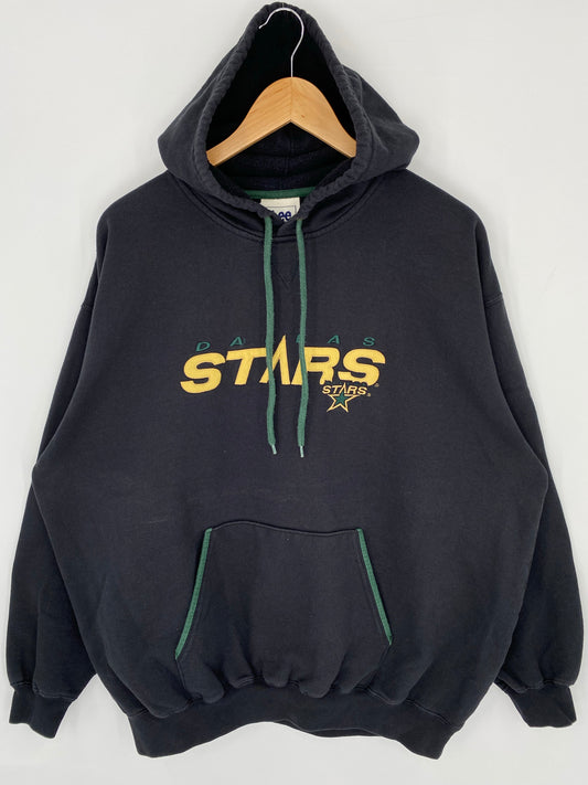 Vintage DALLAS STARS Size No Tag (Approx.XL) NFL Hoodie Sweat-Shirts/ K8967
