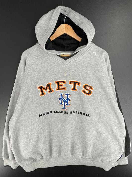 90's NEW YORK METS Size XL Vintage NBA Hoodie Sweat-shirt / E2991S