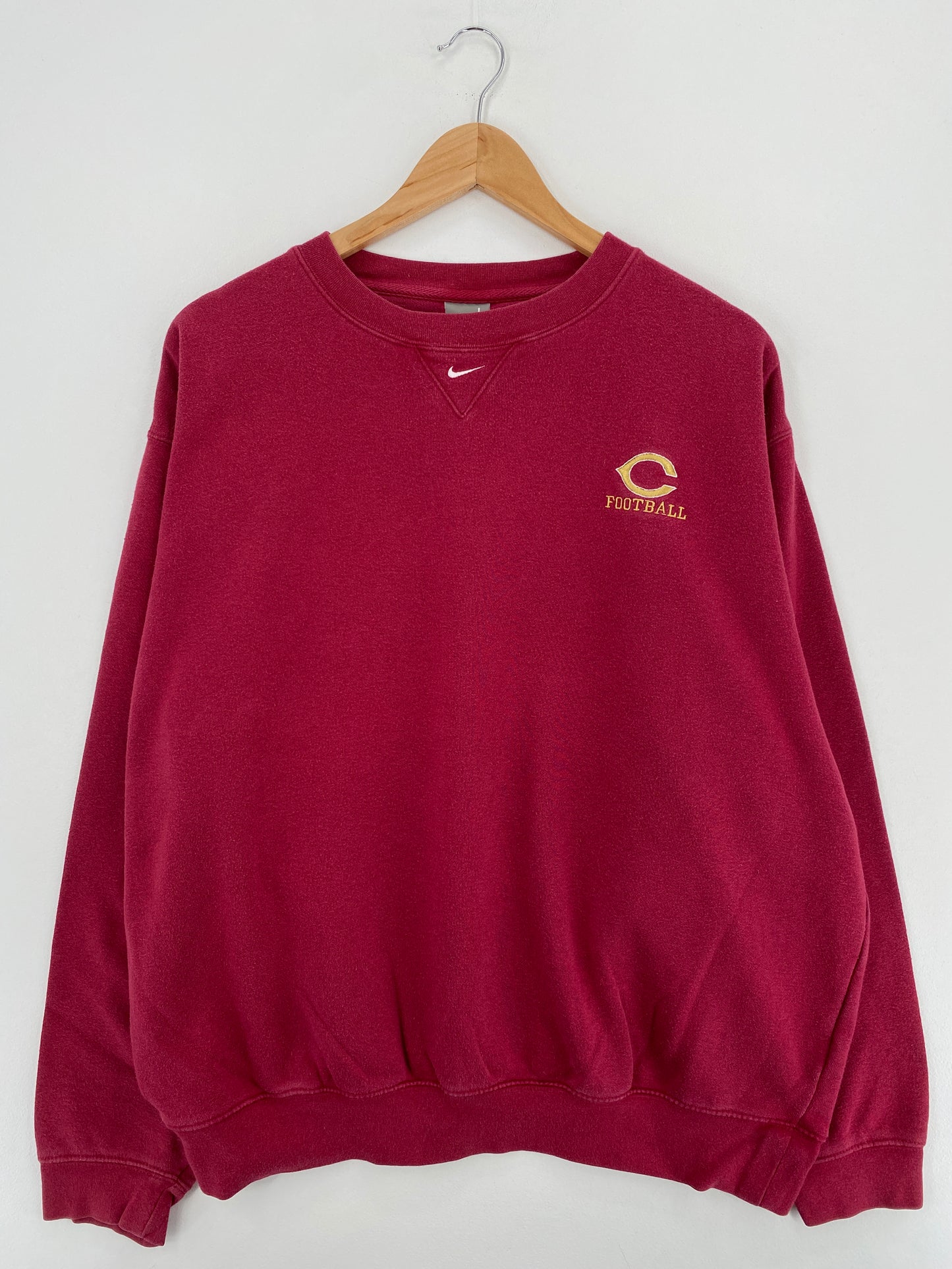 00' NIKE CHICAGO MAROONS Size L Vintage College Sweat-Shirts / A5350