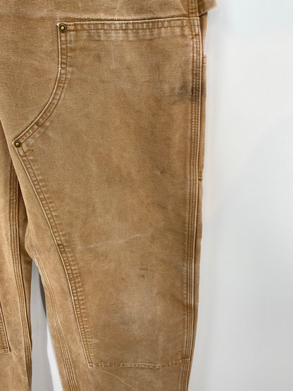 Vintage CARHARTT Size W34xL34 Double Knee Duck Pants / K9456