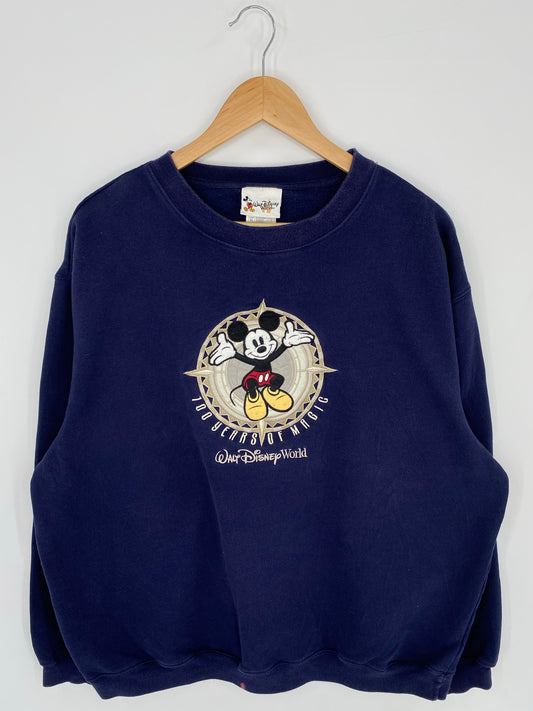 90's DISNEY MICKEY Made in USA Size XL Vintage Sweat-shirt / K7639