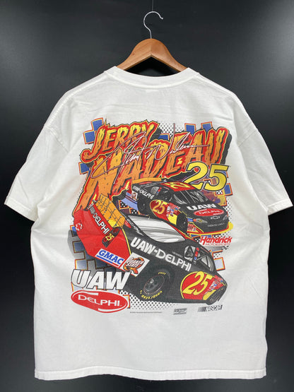 2002' NASCAR JERRY NADEAU Size XL Vintage Racing T-Shirts / A6171