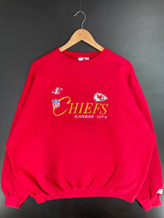 Vintage KANSAS CITY CHIEFS Size XXL Vintage NFL Sweat-shirt / E13