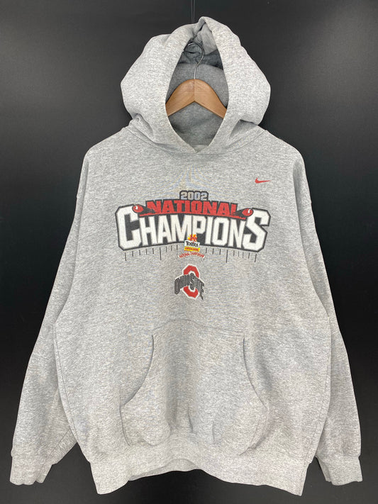 2002 NIKE OHIO STATE Size XXL Vintage Hoodie Sweat shirt / K7817