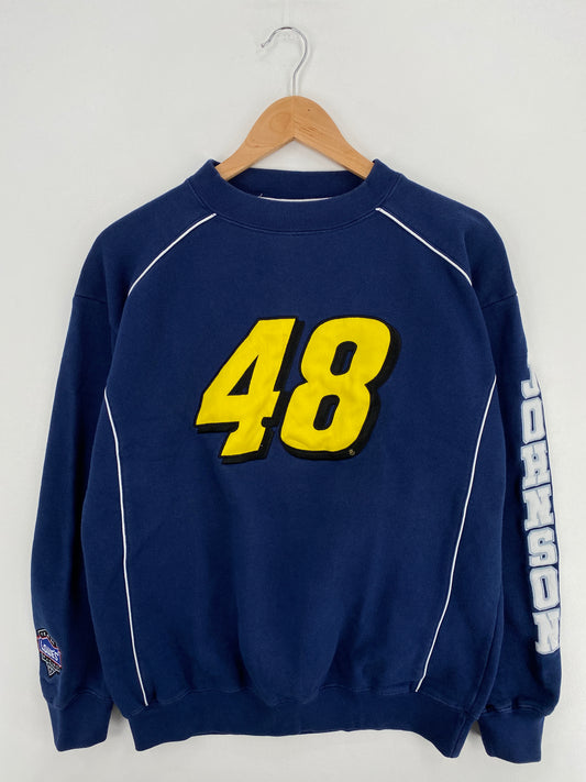 Vintage NASCAR x JOHNSON Size M Racing Sweat-Shirt / A6227