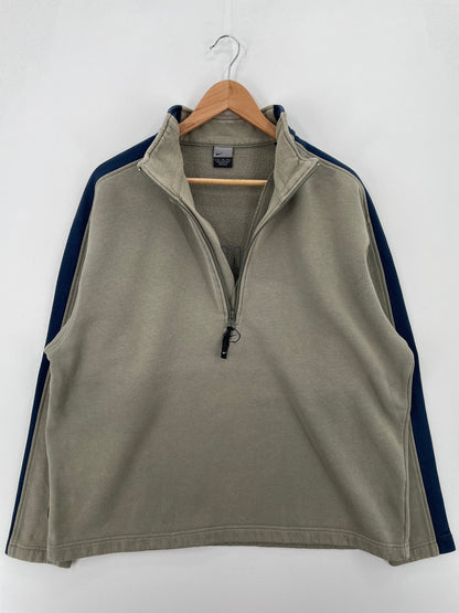 00' NIKE Size XL Vintage Half Zip-up Sweat-Shirt / A7881