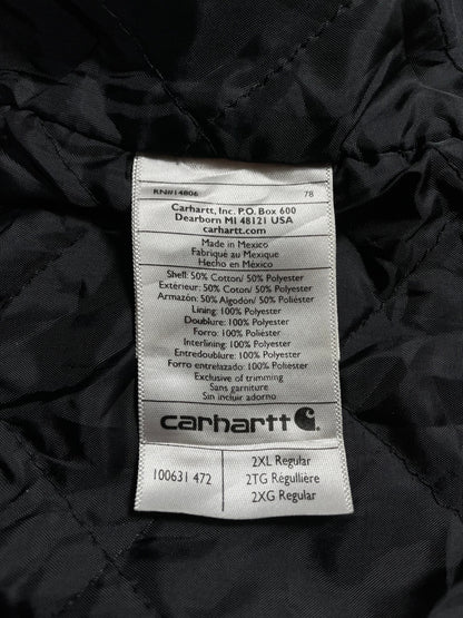 Vintage CARHARTT Size XXL Zip-up Hoodie Sweat-Shirt / A8890