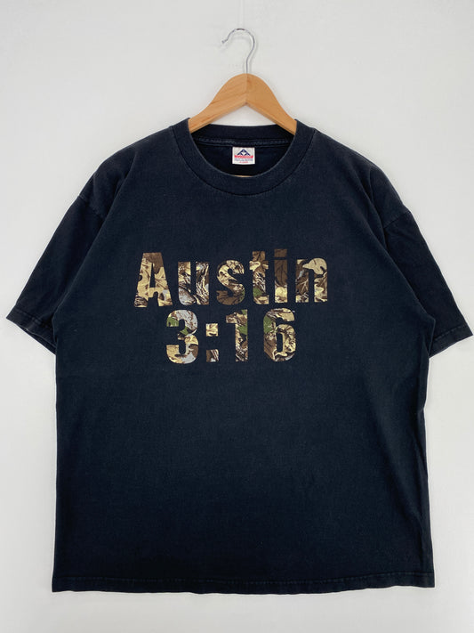 1998 STONE COLD STEVE AUSTIN Size XL Vintage WWE T-Shirts / A4757