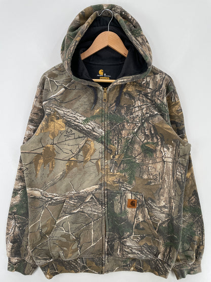 Vintage CARHARTT Size M Zip-up Hoodie Sweat-Shirt / E4364S