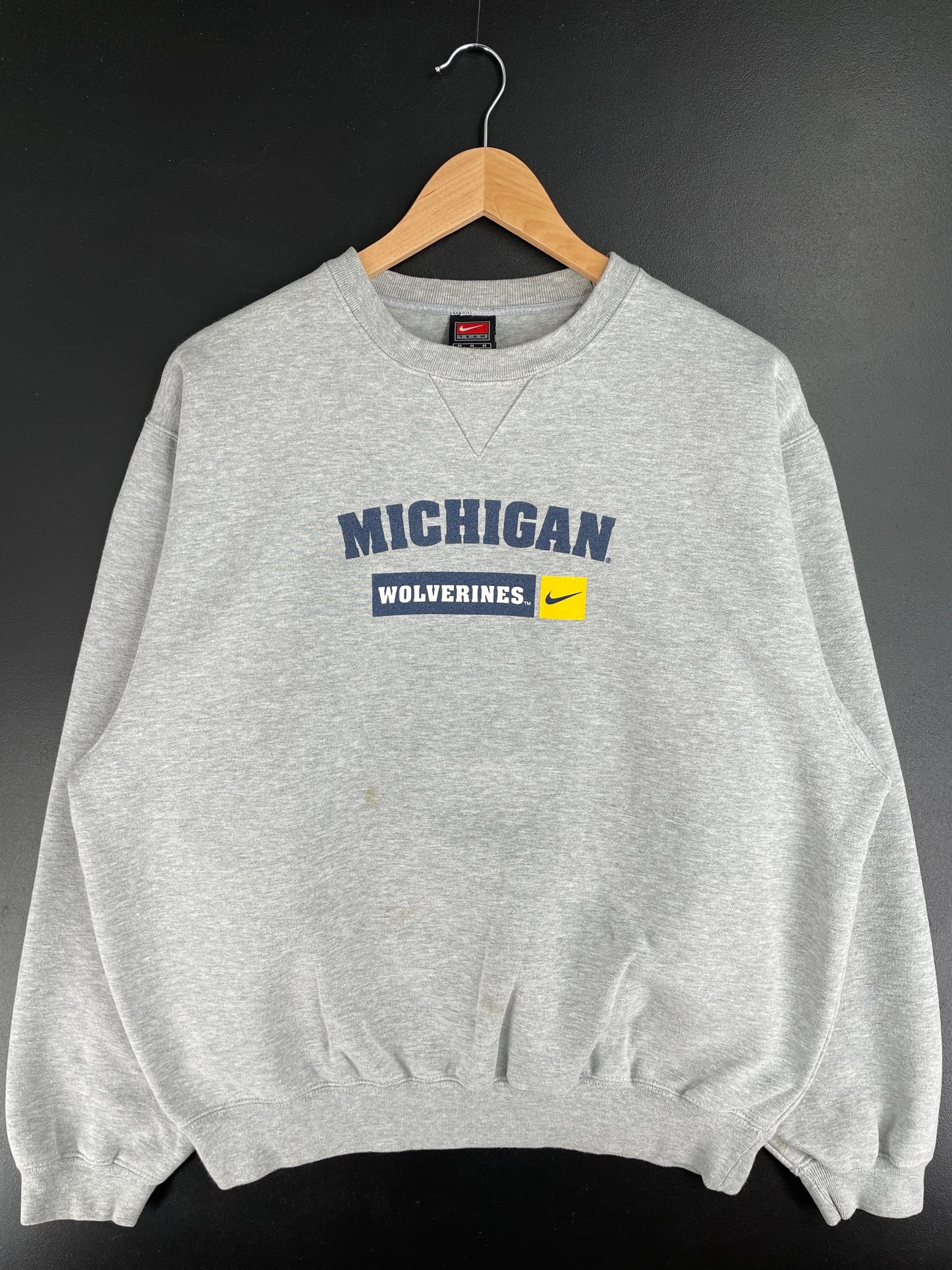 90's NIKE x MICHIGAN WOLVERINES Size M Vintage College Sweat-Shirt / E3073S