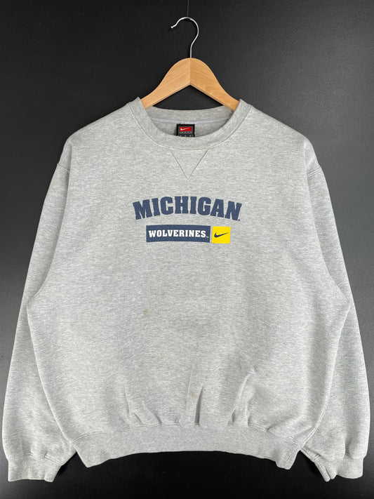 90's NIKE x MICHIGAN WOLVERINES Size M Vintage College Sweat-Shirt / E3073S