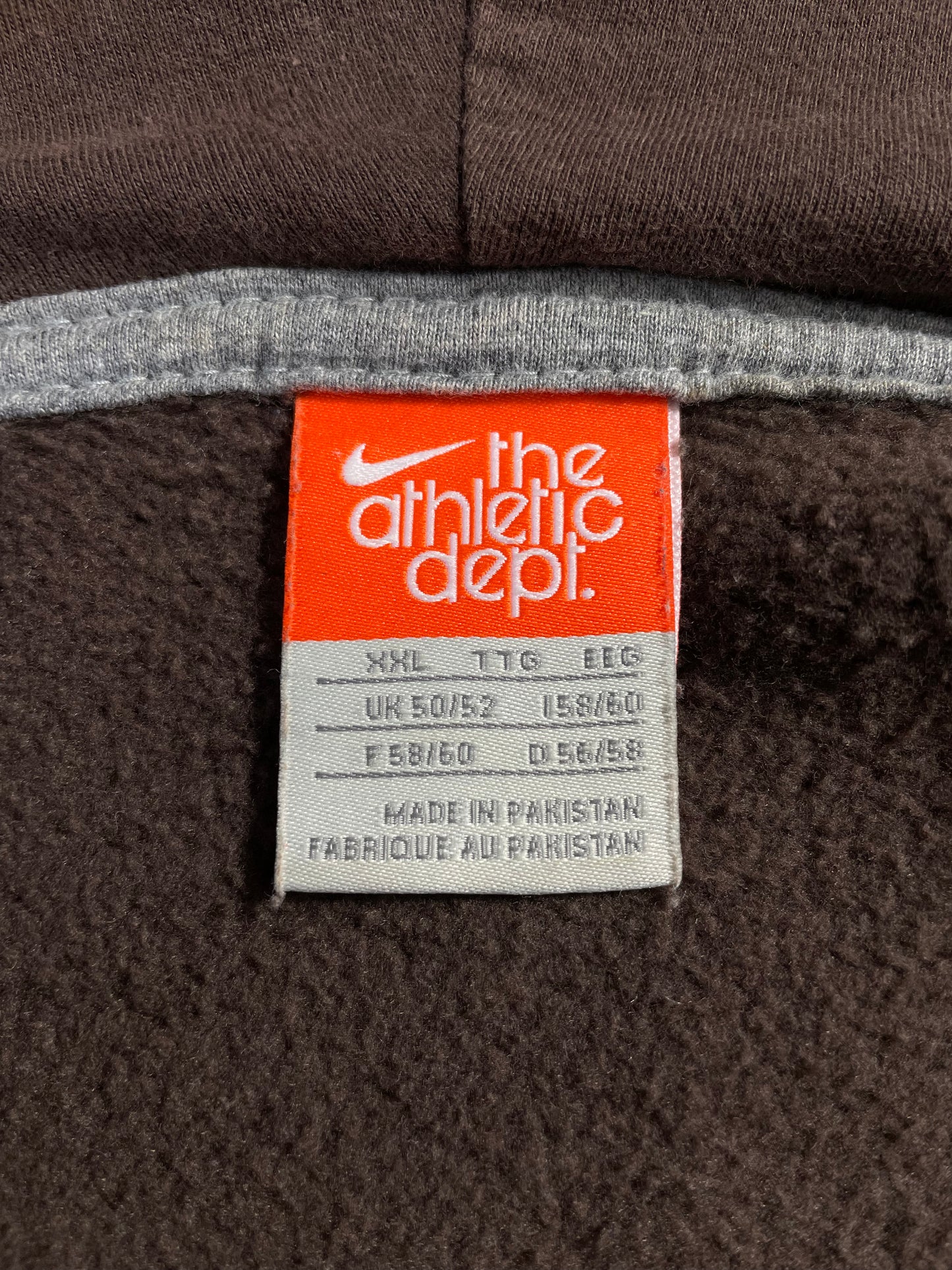 00' NIKE MINI SWOOSH Size XXL Vintage Hoodie Zip-up Sweat-shirt / A317