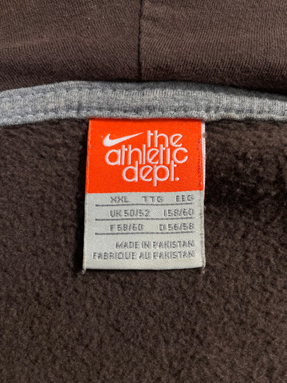 00' NIKE MINI SWOOSH Size XXL Vintage Hoodie Zip-up Sweat-shirt / A317
