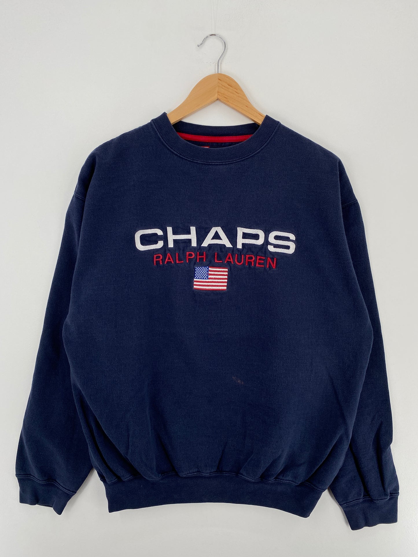 90’s CHAPS RALPH LAUREN Size M Vintage Sweat-Shirt/ A4302