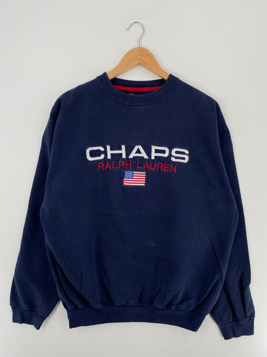 90’s CHAPS RALPH LAUREN Size M Vintage Sweat-Shirt/ A4302