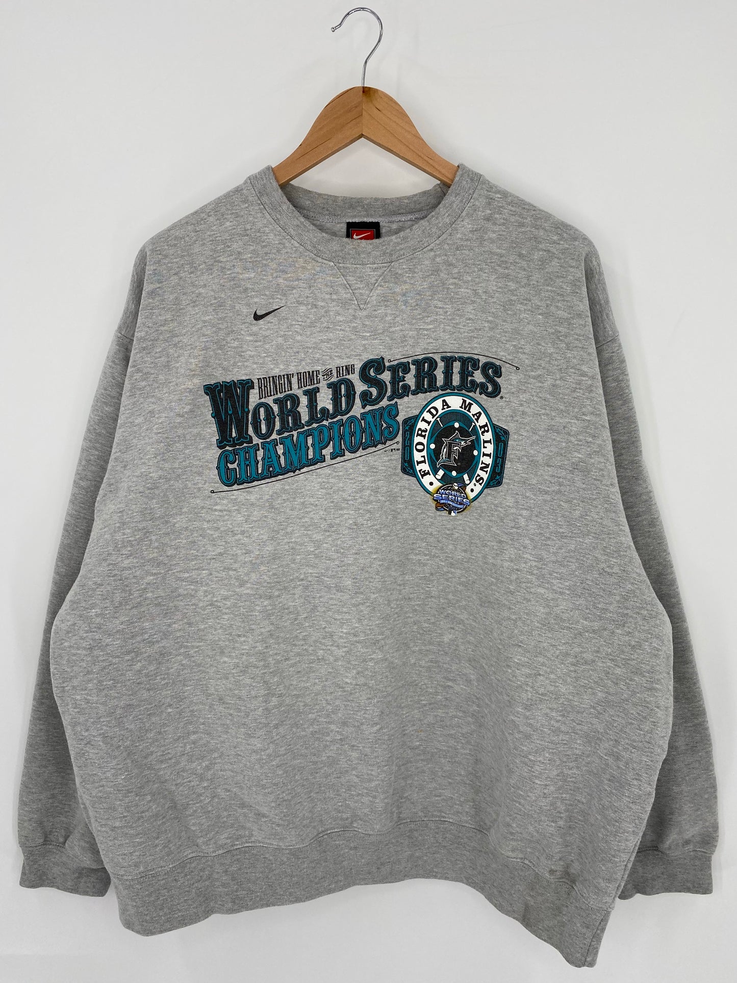 2003 NIKE FLORIDA MARLINS Size XXL Vintage MLB Sweat-shirt / K5945