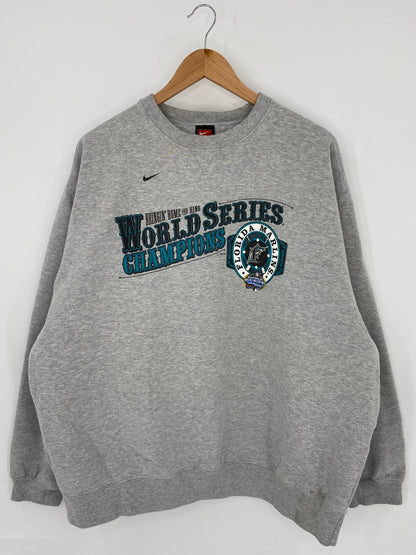 2003 NIKE FLORIDA MARLINS Size XXL Vintage MLB Sweat-shirt / K5945