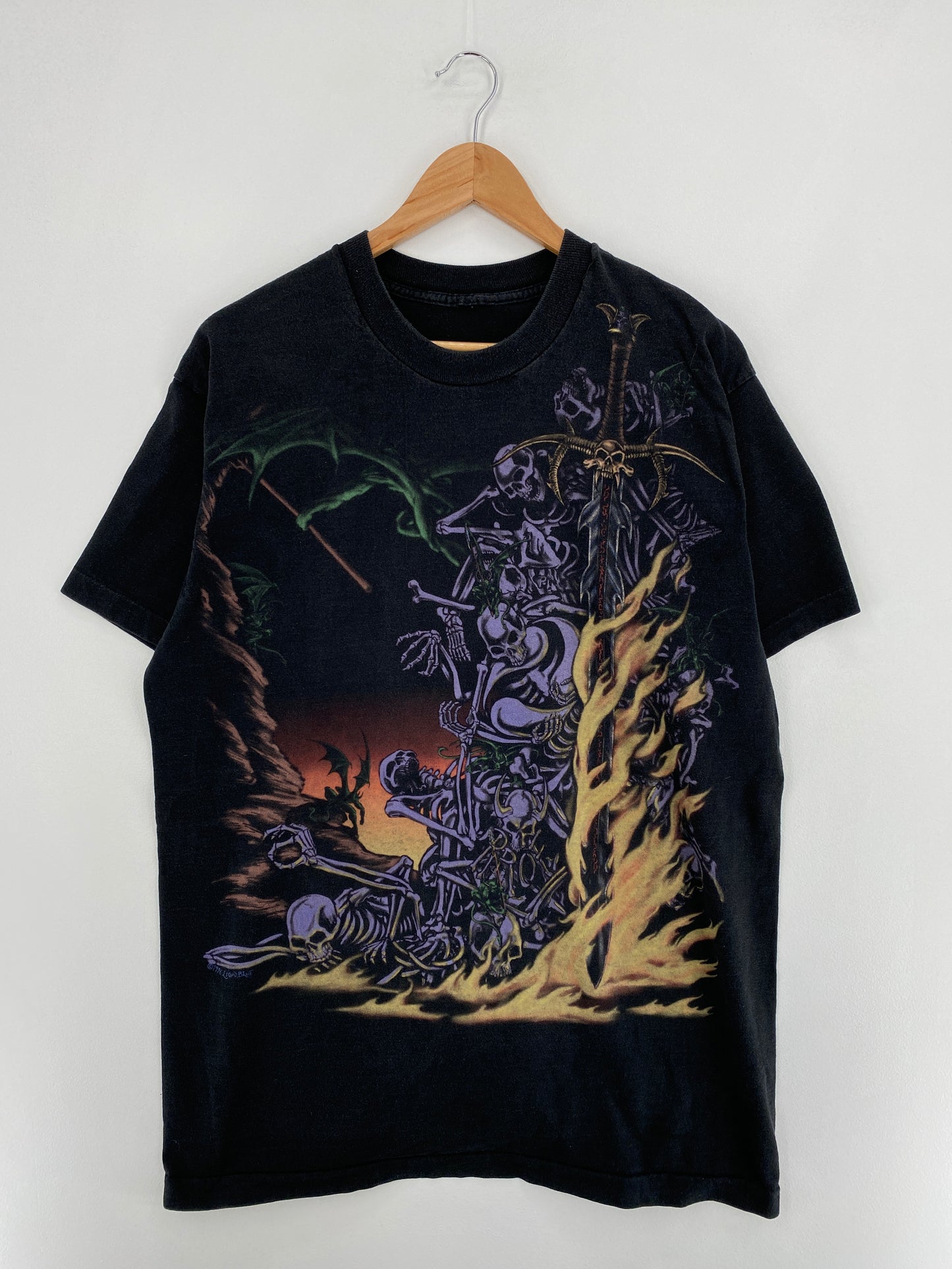 Vintage LIQUID BLUE (No tag) Approx. Size XL Vintage T-shirt / E955