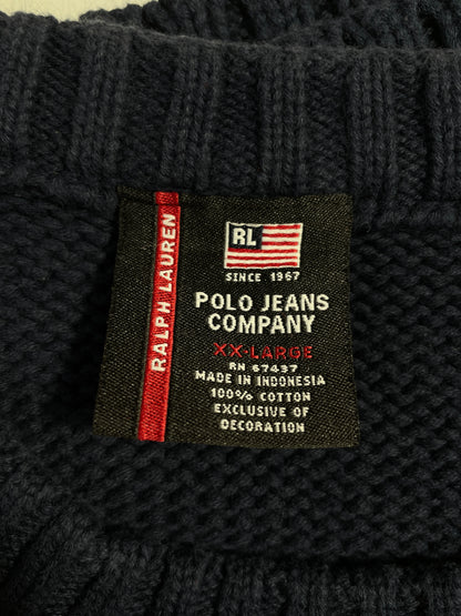 90's POLO JEANS RALPH LAUREN Size XXL Vintage Knitwear / E199