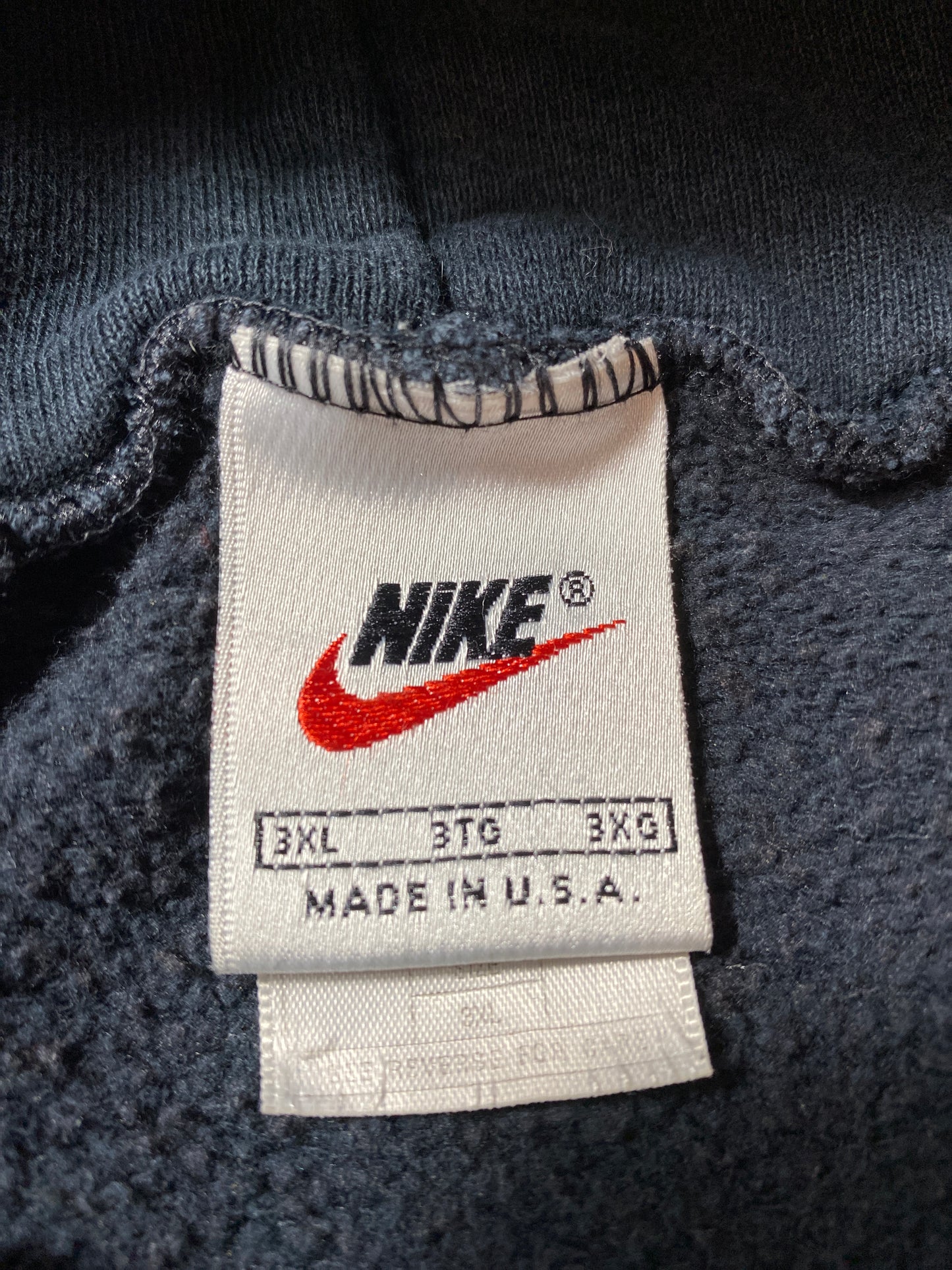 90’s NIKE Made in USA Size XXXL Vintage Hoodie Sweatshirt / 9877