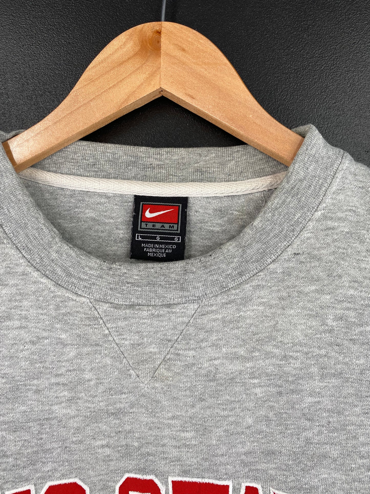 00' NIKE OHIO STATE Size L Vintage College Sweat-Shirt / A2767