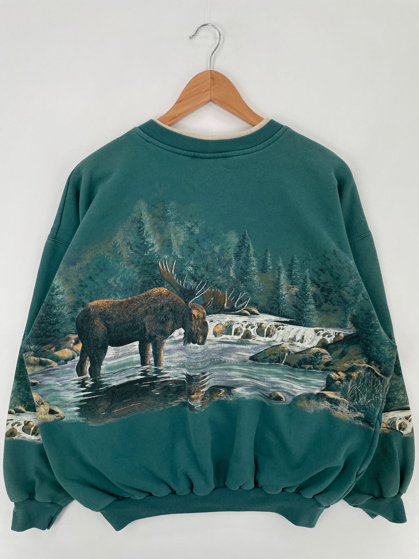 90’s MOOSE Size XL Vintage Animal Sweat-Shirt / E224