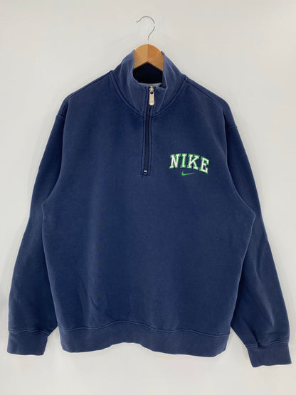 00' NIKE Size L Vintage Half Zip Sweat-shirt/ K5803