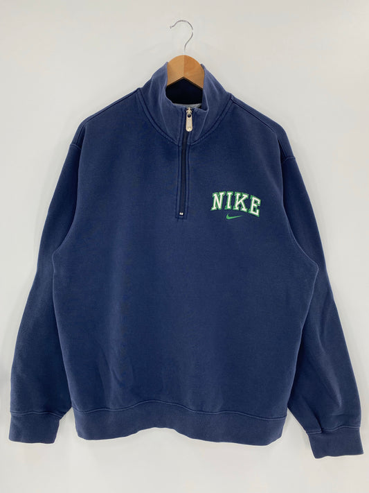 00' NIKE Size L Vintage Half Zip Sweat-shirt/ K5803