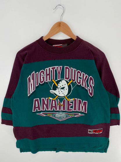 90’s ANAHEIM MICHTY DUCKS Size L Vintage NHL T-shirt / A658