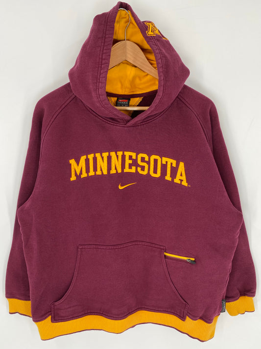 00' NIKE MINNESOTA Size M Vintage College Hoodie Sweat-shirt / K8684