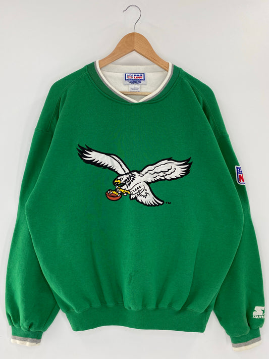 90's PHILADELPHIA EAGLES Size L Vintage NFL Sweat shirt / K5632