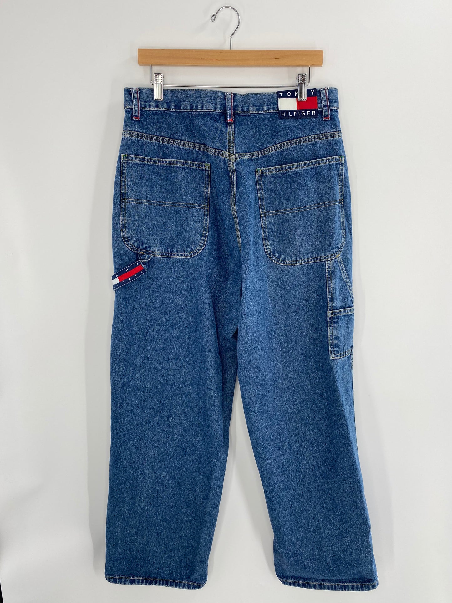 90's TOMMY JEANS Size W33xL30 Vintage Denim Pants / A1385