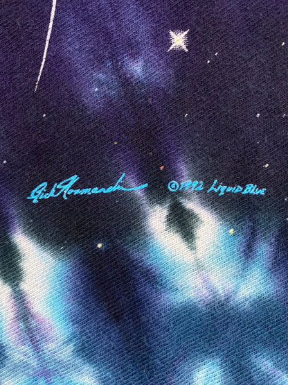 Vintage LIQUID BLUE SPACE TIE-DYE Size XXL Vintage T-Shirt / E3201T