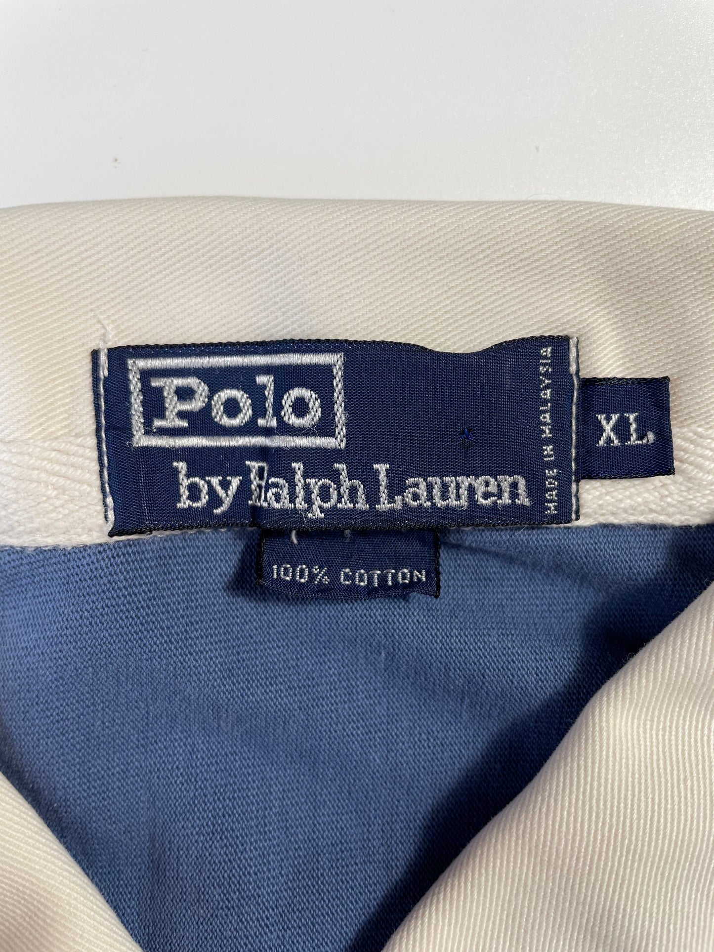 90's POLO RALPH LAUREN Size XL Vintage Rugby-Shirt / A8346