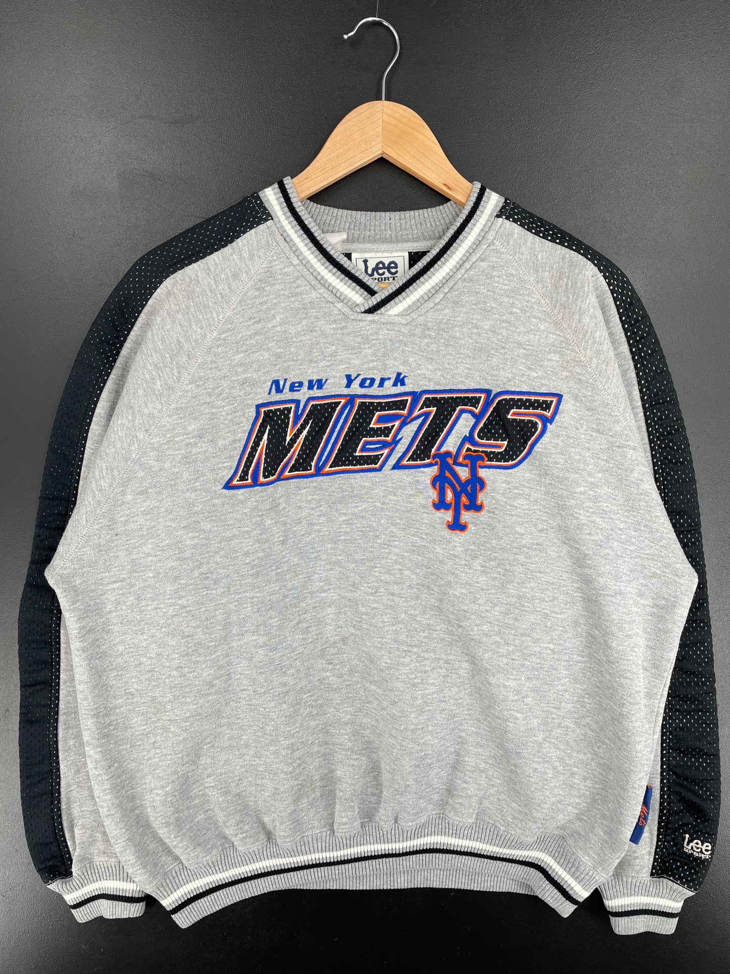 00' NEW YORK METS Size L Vintage MLB Sweat-Shirt / E3482S
