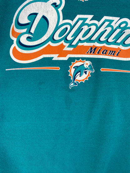Vintage MIAMI DOLPHINS Size XL NFL Sweat-shirt / E5106S