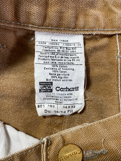 Vintage CARHARTT Size W33xL30.5 Double Knee Pants / A6623