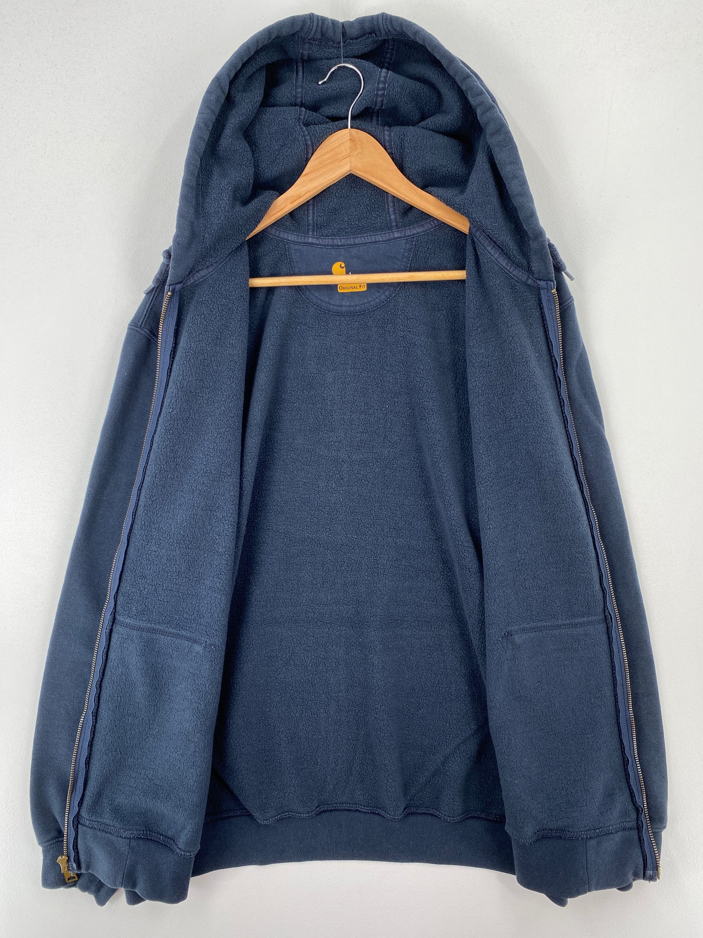 Vintage CARHARRT Size L Zip Up Hoodie Sweat Shirt / A9583