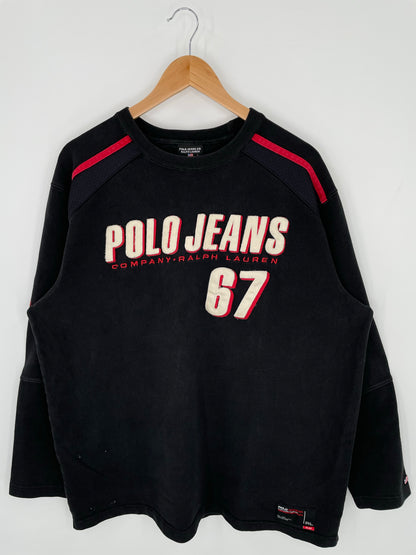 90's POLO RALPH LAUREN Size L Vintage Sweat-Shirts/ K9332