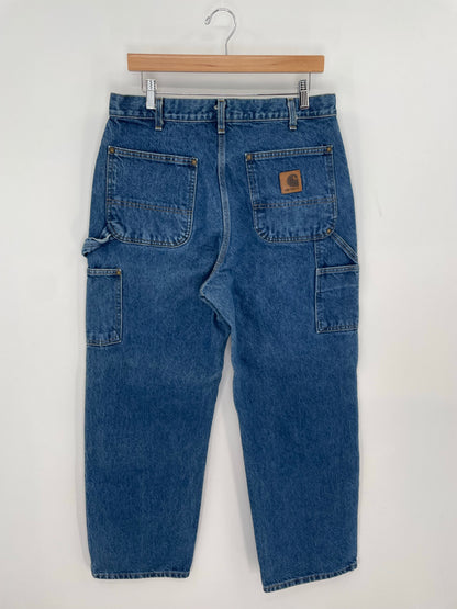Vintage CARHARTT Size W32xL30 Double Knee Duck Pants / K9057