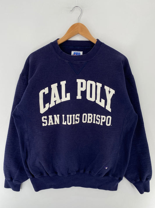 90's RUSSELL x CALFORNIA POLYTECHNIC Made in USA Size L Vintage College Sweat-Shirt / E6106S
