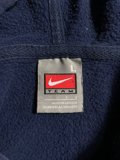00' NIKE x WEST VIRGINIA Size L Vintage College Hoodie Sweat-shirt / E627