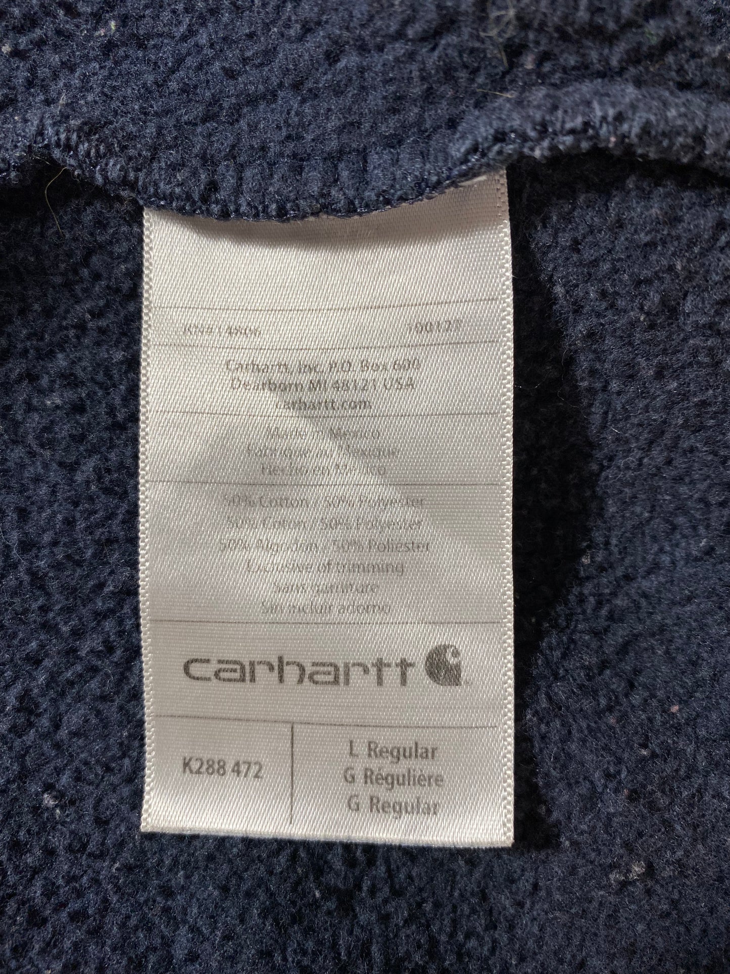 Vintage CARHARTT Size L Hoodie Sweat-Shirt / K9669