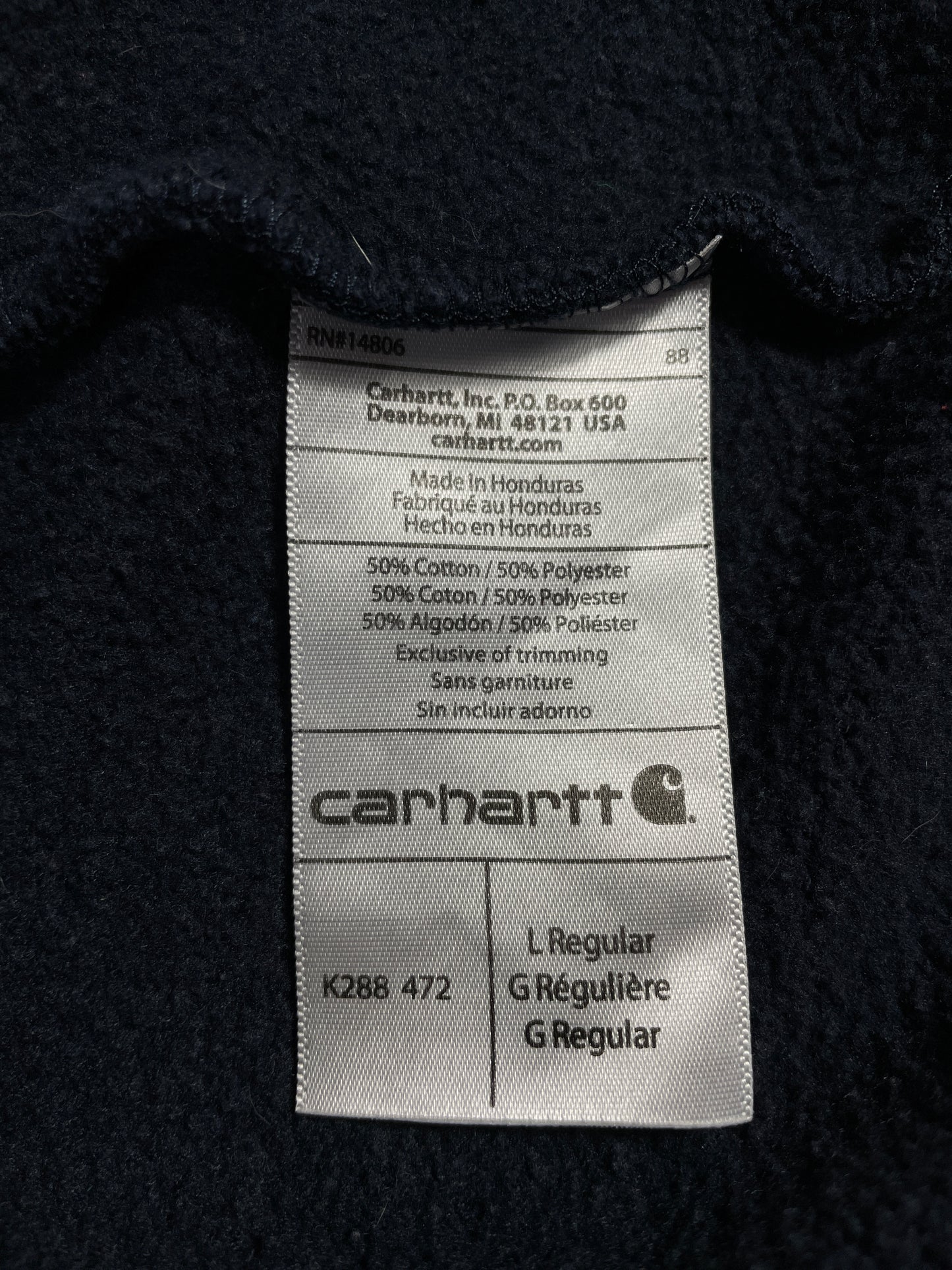 Vintage CARHARTT Size L Hoodie Sweat-Shirt / E3986S
