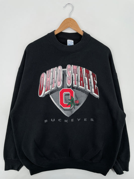 90's SALEM x OHIO STATE BUCKEYES Made in USA Size XXL Vintage College Sweat-Shirt / A6588