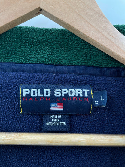 90’s POLO SPORT Size L Vintage Half Zip Fleece Jacket/ K4751