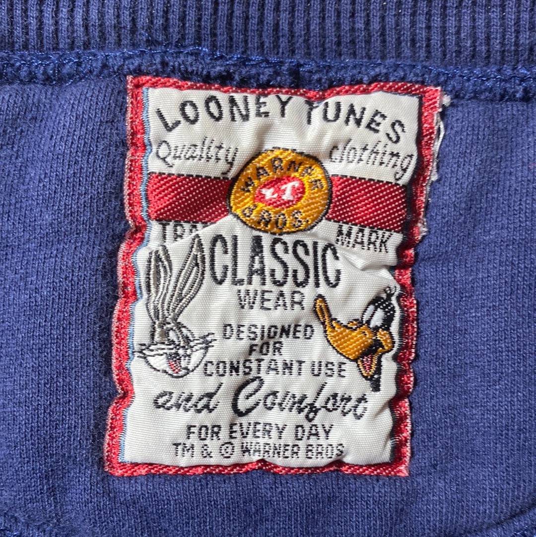 90's LOONEY TUNES Approx. Size M/L Vintage Sweat-Shirt / E305